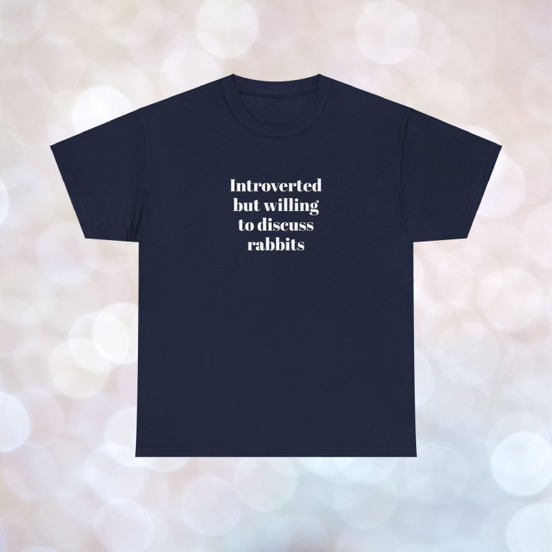 Introverted Unisex Heavy Cotton Tee - Image 22