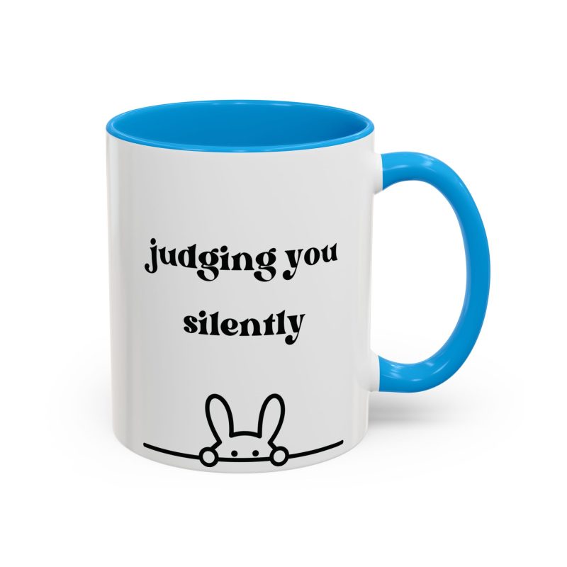 Rabbit Judging Colorful Mugs (11oz, 15oz) - Image 22