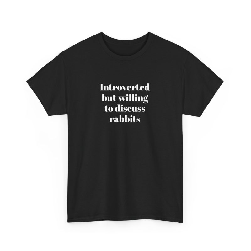 Introverted Unisex Heavy Cotton Tee - Image 4