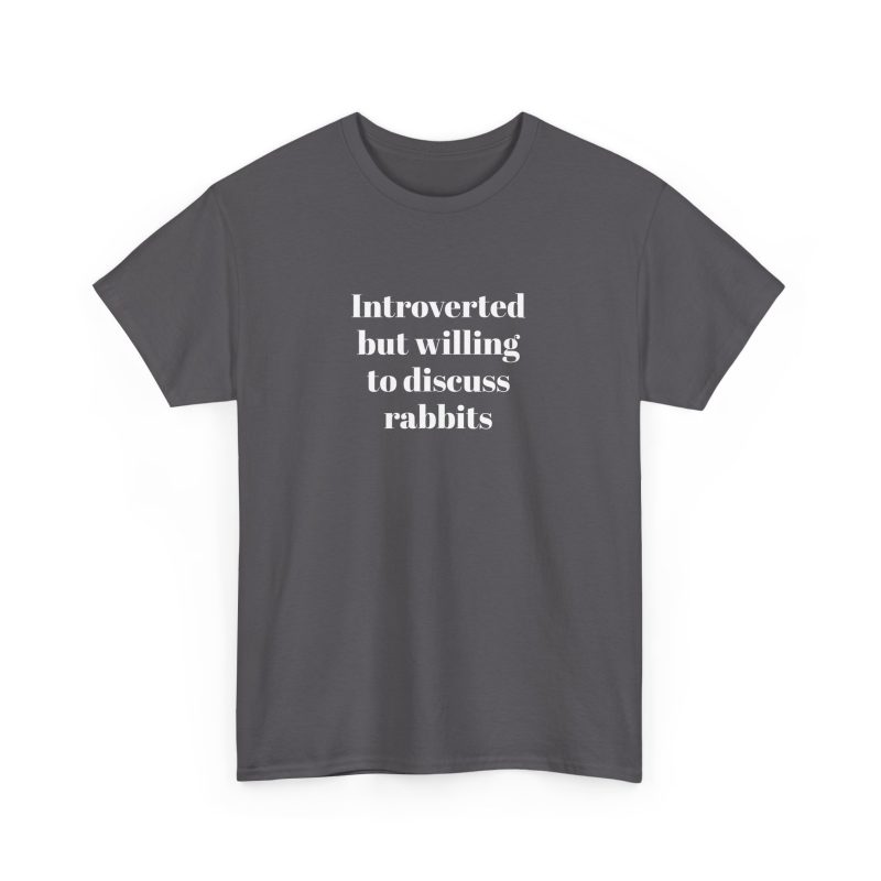 Introverted Unisex Heavy Cotton Tee - Image 16