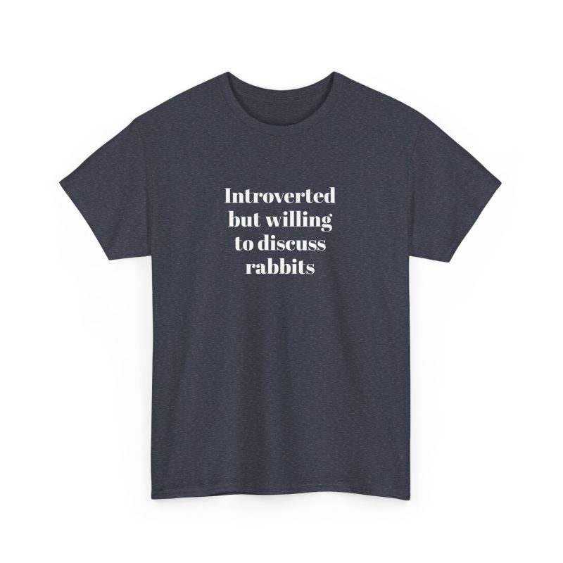 Introverted Unisex Heavy Cotton Tee - Image 28