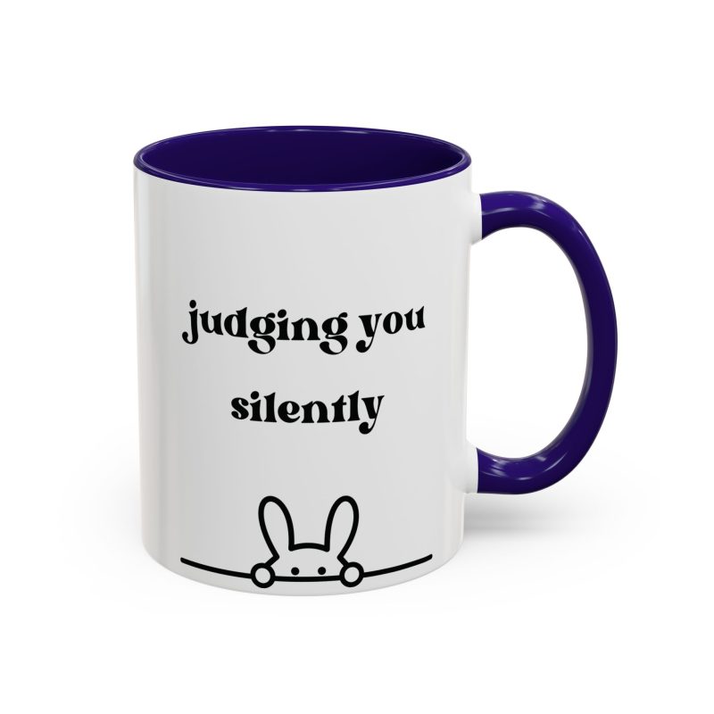 Rabbit Judging Colorful Mugs (11oz, 15oz) - Image 6