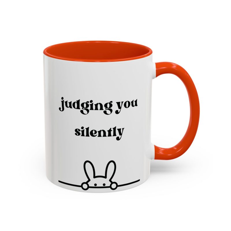 Rabbit Judging Colorful Mugs (11oz, 15oz) - Image 34