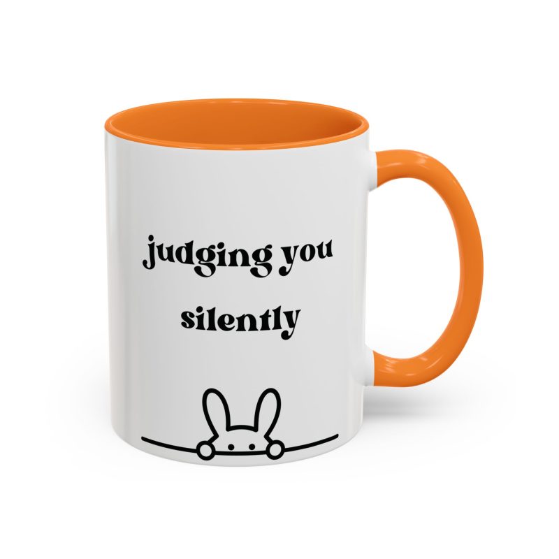 Rabbit Judging Colorful Mugs (11oz, 15oz) - Image 14