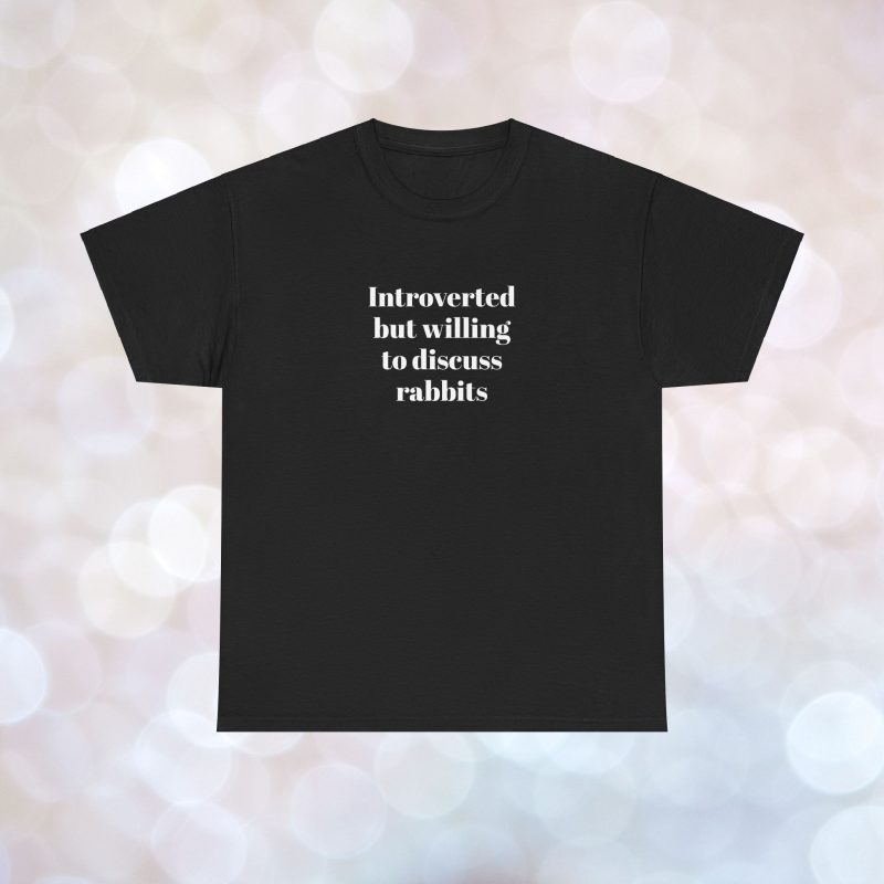 Introverted Unisex Heavy Cotton Tee - Image 2