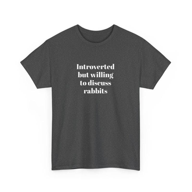 Introverted Unisex Heavy Cotton Tee - Image 12