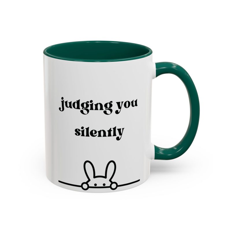 Rabbit Judging Colorful Mugs (11oz, 15oz) - Image 18